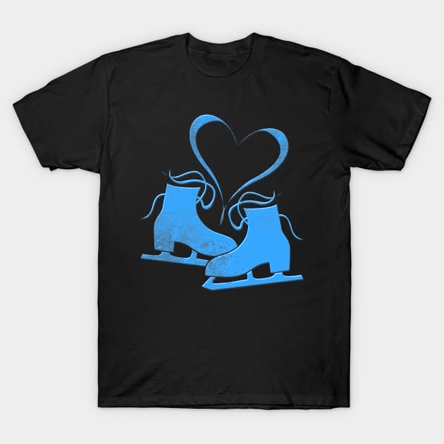 Ice Skating Love T-Shirt by Imutobi